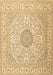 Medallion Brown Traditional Rug, tr2661brn