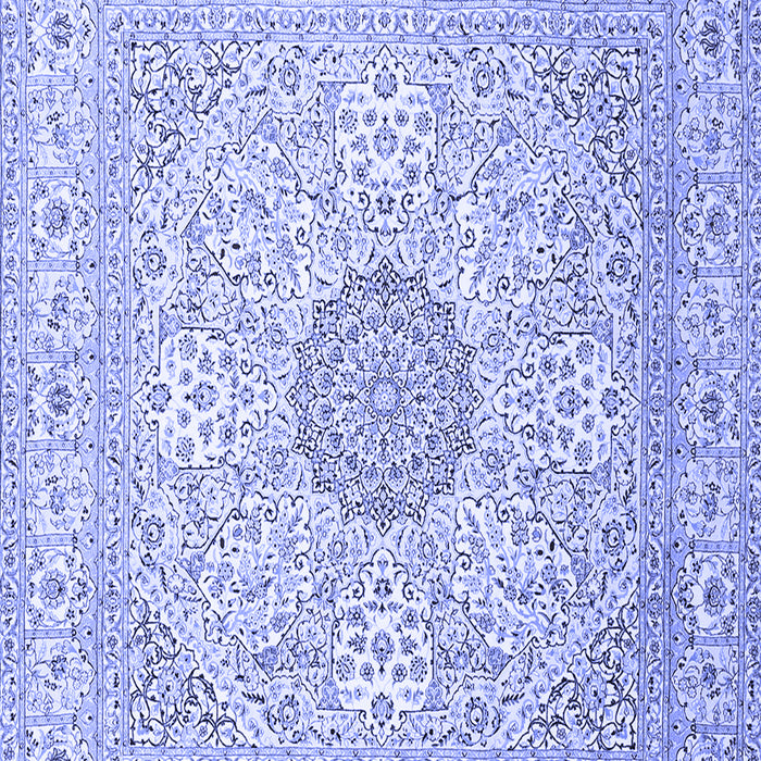 Medallion Blue Traditional Rug, tr2661blu