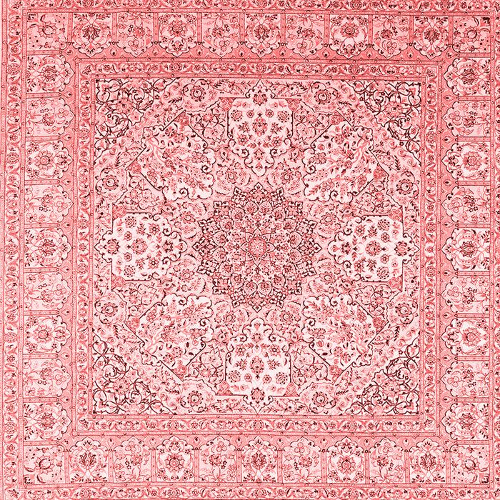 Medallion Red Traditional Rug, tr2661red