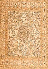 Medallion Orange Traditional Rug, tr2661org