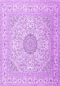 Medallion Purple Traditional Rug, tr2661pur