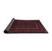 Sideview of Traditional Burgundy Brown Southwestern Rug, tr2662