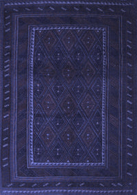 Southwestern Blue Country Rug, tr2662blu