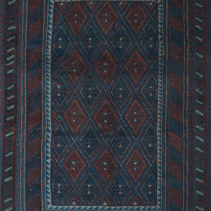 Southwestern Light Blue Country Rug, tr2662lblu