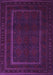 Machine Washable Southwestern Purple Country Area Rugs, wshtr2662pur