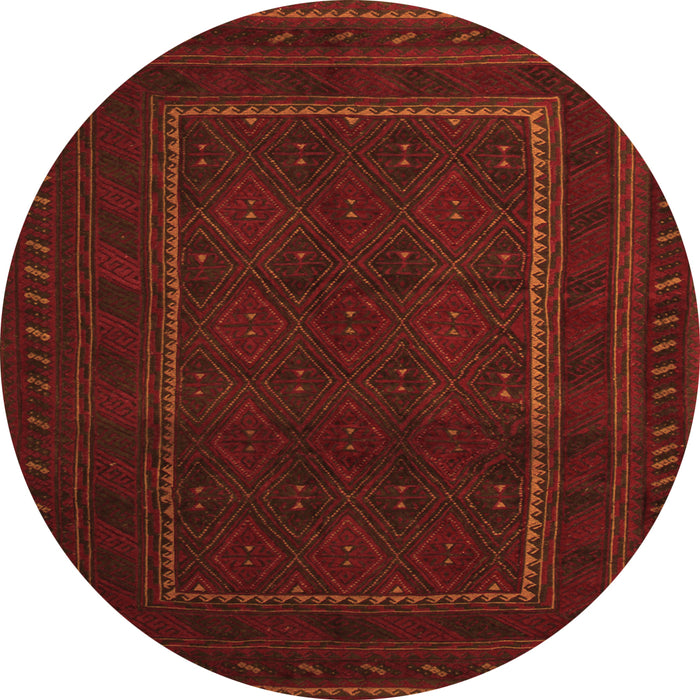 Machine Washable Southwestern Orange Country Area Rugs, wshtr2662org