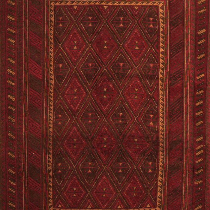 Southwestern Orange Country Rug, tr2662org