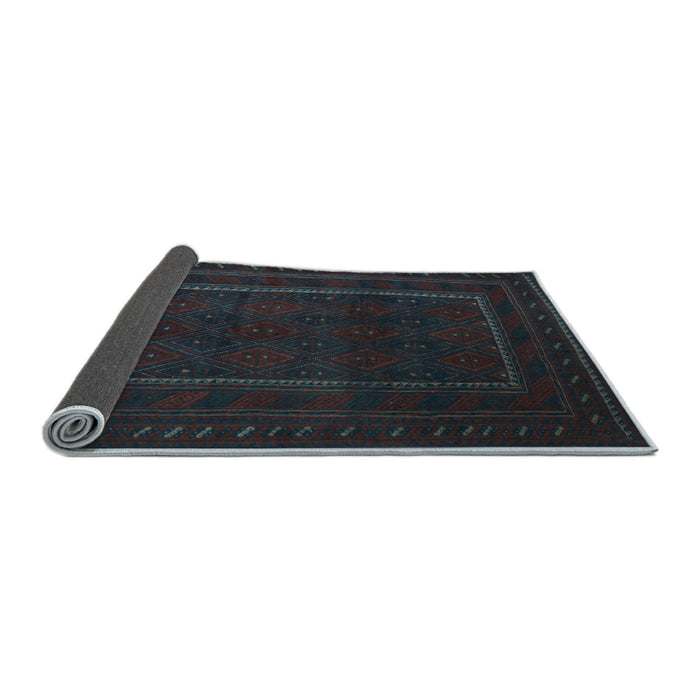 Sideview of Southwestern Light Blue Country Rug, tr2662lblu