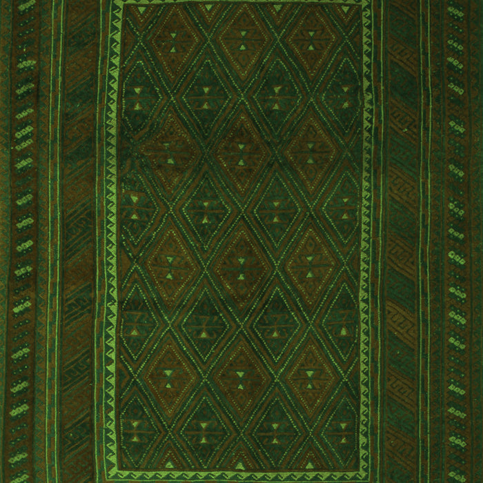 Southwestern Green Country Rug, tr2662grn