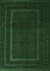 Southwestern Emerald Green Country Rug, tr2662emgrn