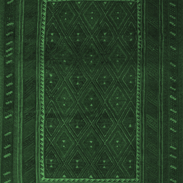 Southwestern Emerald Green Country Rug, tr2662emgrn