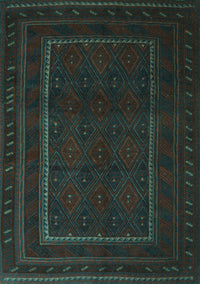 Southwestern Turquoise Country Rug, tr2662turq