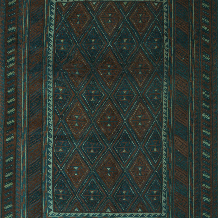 Southwestern Turquoise Country Rug, tr2662turq