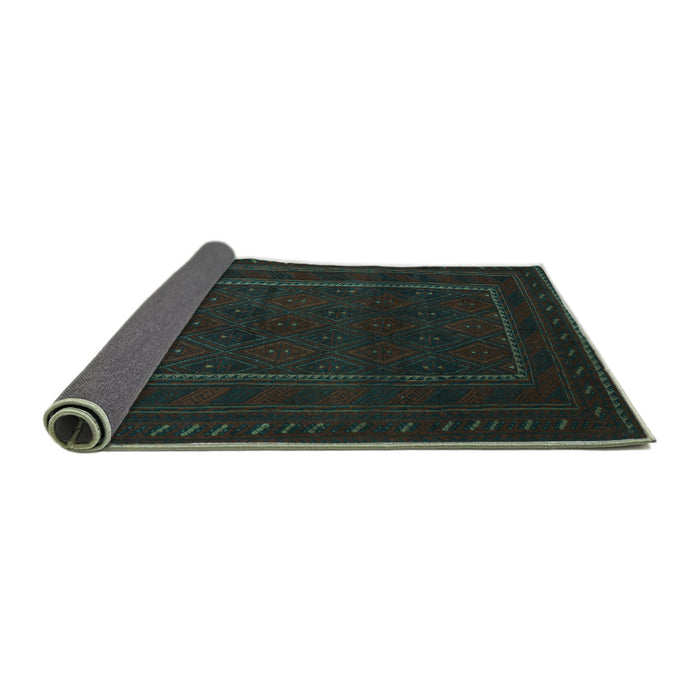 Sideview of Southwestern Turquoise Country Rug, tr2662turq