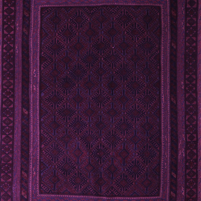 Machine Washable Southwestern Purple Country Area Rugs, wshtr2663pur