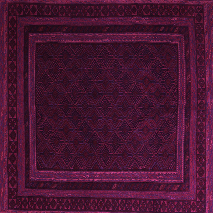 Square Machine Washable Southwestern Pink Country Rug, wshtr2663pnk