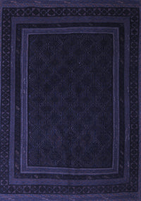 Southwestern Blue Country Rug, tr2663blu