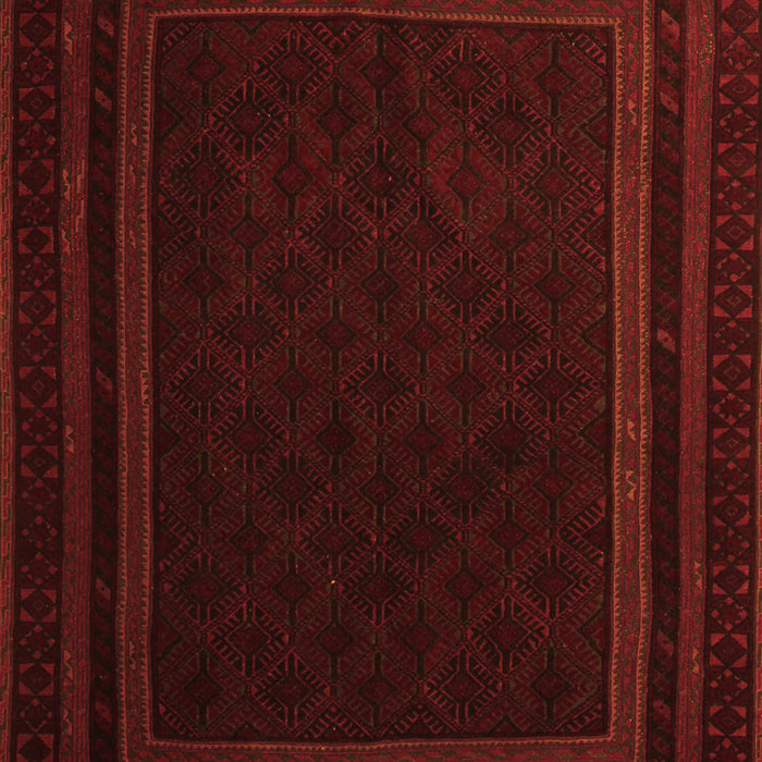 Serging Thickness of Machine Washable Southwestern Orange Country Area Rugs, wshtr2663org