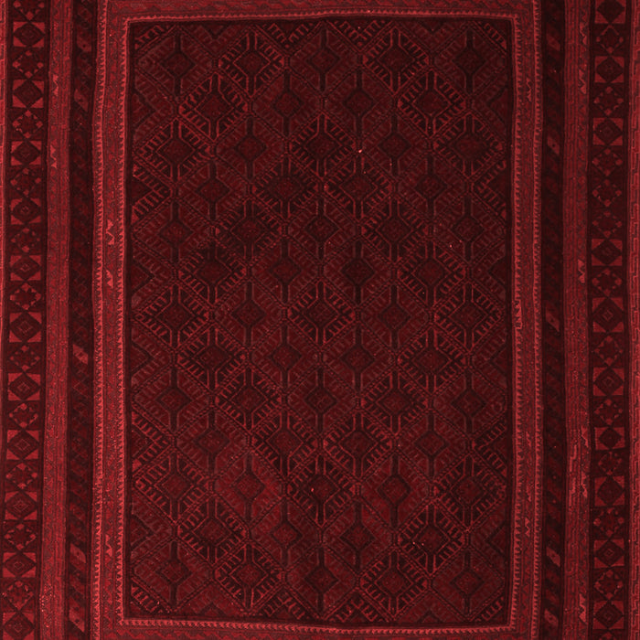 Machine Washable Southwestern Red Country Rug, wshtr2663red
