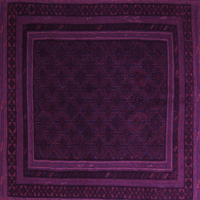 Square Southwestern Purple Country Rug, tr2663pur