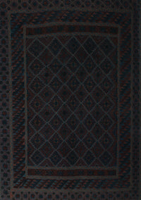 Southwestern Light Blue Country Rug, tr2664lblu