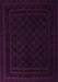 Machine Washable Southwestern Purple Country Area Rugs, wshtr2664pur