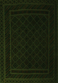 Southwestern Green Country Rug, tr2664grn