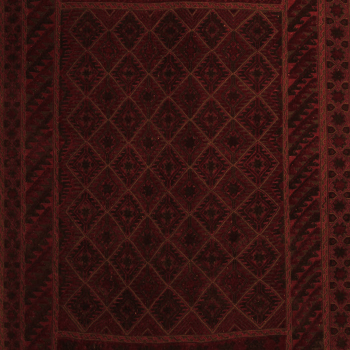 Serging Thickness of Machine Washable Southwestern Orange Country Area Rugs, wshtr2664org