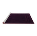 Sideview of Machine Washable Southwestern Purple Country Area Rugs, wshtr2664pur