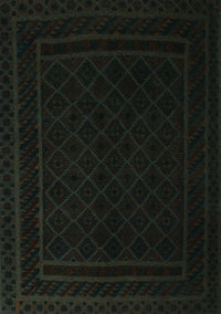 Southwestern Turquoise Country Rug, tr2664turq