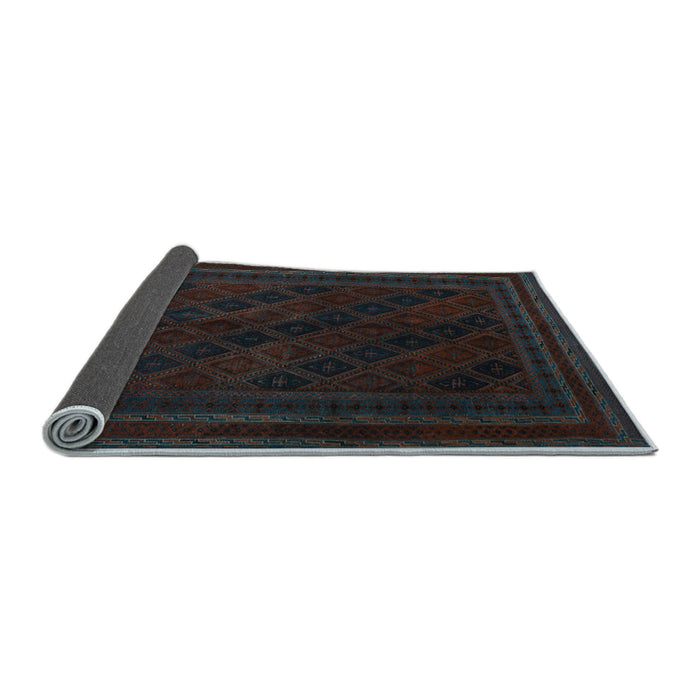 Sideview of Southwestern Light Blue Country Rug, tr2665lblu