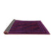 Sideview of Southwestern Purple Country Rug, tr2665pur