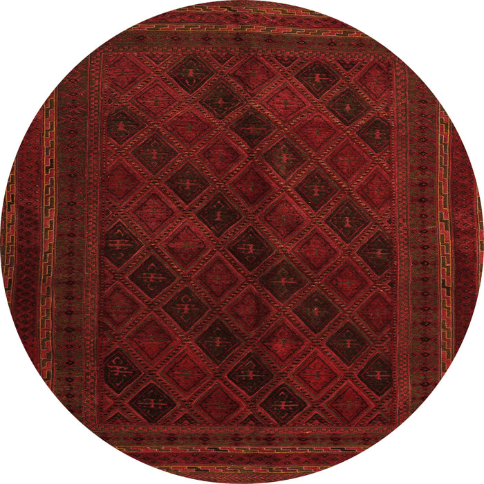 Square Southwestern Orange Country Rug, tr2665org