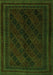 Southwestern Green Country Rug, tr2665grn