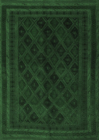 Southwestern Emerald Green Country Rug, tr2665emgrn