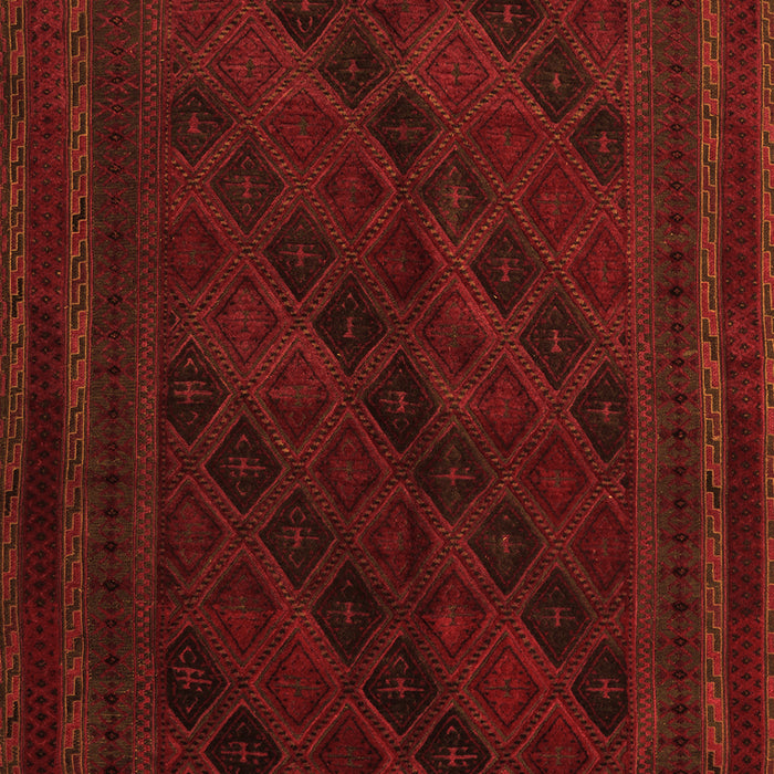 Serging Thickness of Machine Washable Southwestern Orange Country Area Rugs, wshtr2665org