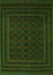 Southwestern Green Country Rug, tr2666grn