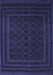 Southwestern Blue Country Rug, tr2666blu