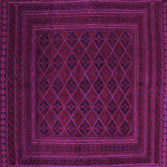 Square Machine Washable Southwestern Pink Country Rug, wshtr2666pnk