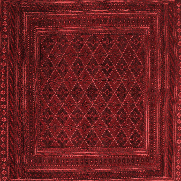 Machine Washable Southwestern Red Country Rug, wshtr2666red