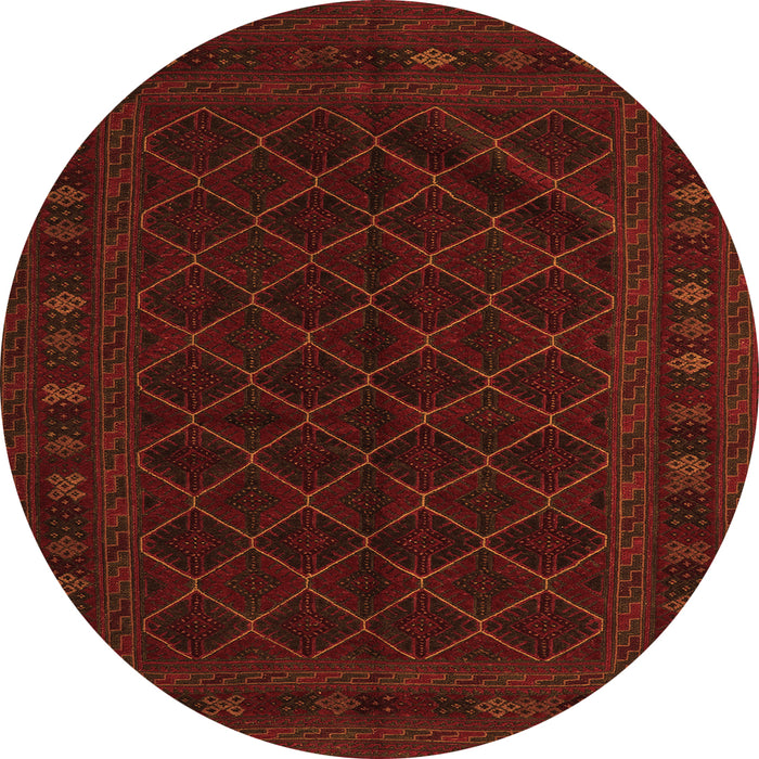 Square Southwestern Orange Country Rug, tr2667org