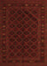 Southwestern Orange Country Rug, tr2667org