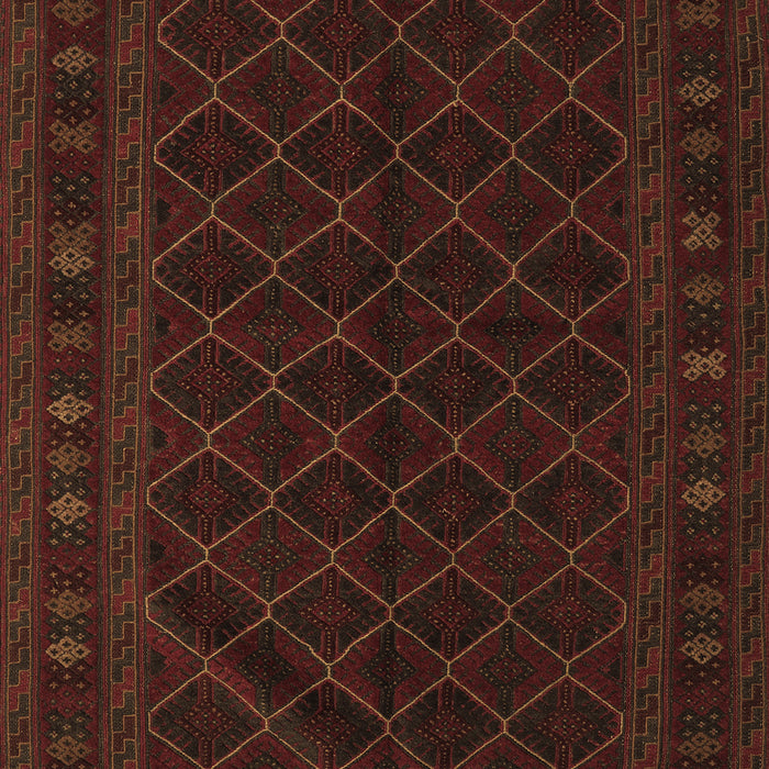 Machine Washable Southwestern Brown Country Rug, wshtr2667brn