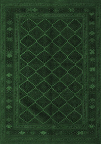 Southwestern Emerald Green Country Rug, tr2667emgrn