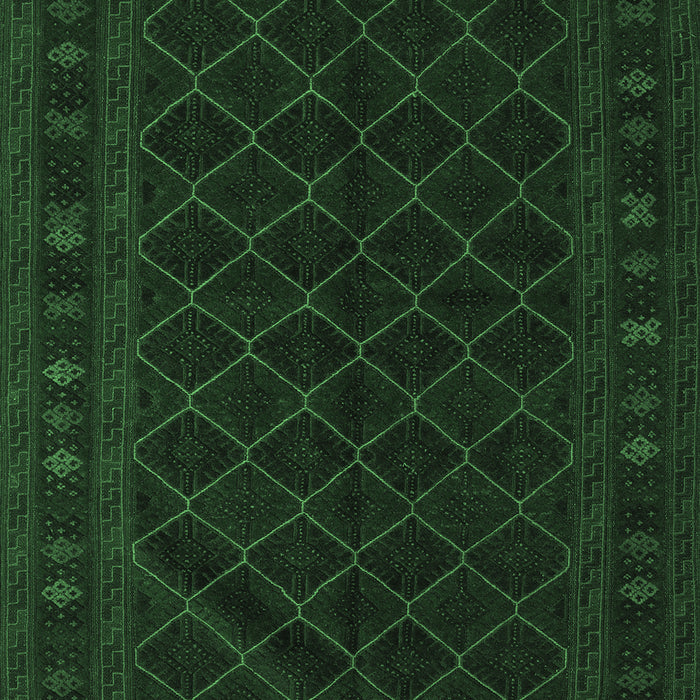 Southwestern Emerald Green Country Rug, tr2667emgrn