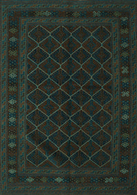 Southwestern Turquoise Country Rug, tr2667turq