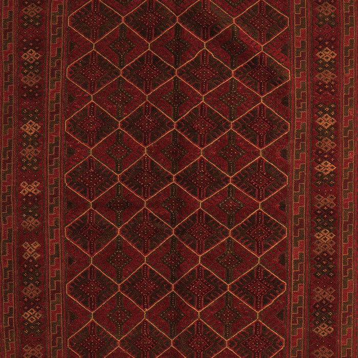 Serging Thickness of Machine Washable Southwestern Orange Country Area Rugs, wshtr2667org