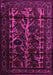 Machine Washable Persian Pink Traditional Rug, wshtr2668pnk