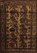 Machine Washable Persian Brown Traditional Rug, wshtr2668brn