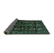 Sideview of Persian Turquoise Traditional Rug, tr2668turq